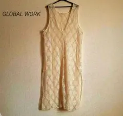 【美品】2WAYレースワンピース　グローバルワーク　Lサイズ
