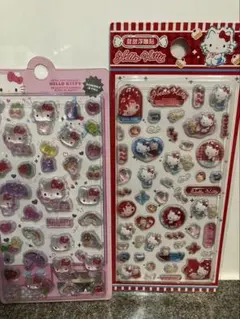 【正規品】日本未発売！ハローキティ　立体シール 2枚セット　公式