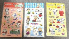 スヌーピーぷっくりシール3枚セット PEANUTS ピーナッツ