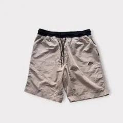 NIKE ナイキ ウーブン ショートパンツ ベージュ XL ナイロン ショーツ