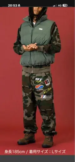 X-LARGE エクストララージ カモフラージュ柄 XLサイズ スウェットパンツ