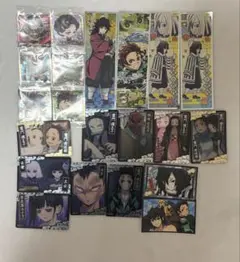 鬼滅の刃 カード + ロングステッカー + シール セット