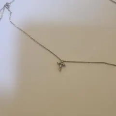 K10 ダイヤモンド クロス 十字架 ネックレス