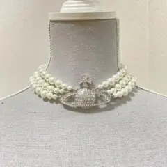 Vivienne Westwood｜3連パールチョーカー／シルバー