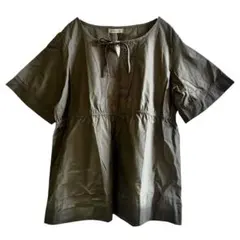 大きいサイズ 3L トップス 半袖 カジュアル ナチュラル タグ付き 切り替え