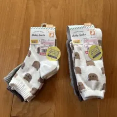 キッズ靴下 3足セット パンダ・クマ柄 9-15cm 13-18cm