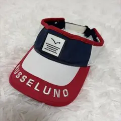 ラッセルノ サンバイザー トリコロール ロゴ刺繍 フリーサイズ ゴルフのサムネイル