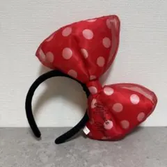 ディズニーリゾートミニーマウス 水玉リボンカチューシャ