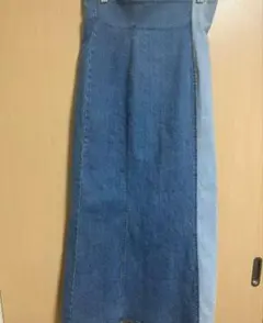 tina:jojun デニムバイカラーマーメイドスカート