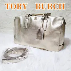 トリーバーチ レザー 2wayボストンバッグ ゴールド ショルダーバッグ TORY BURCH（トリーバーチ） バッグ レディース ショルダーバッグ 2way