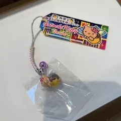 ご当地ハローキティ 根付け　大阪限定難波たこやき天使バージョン