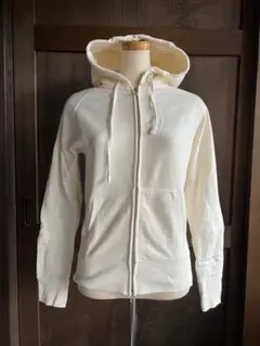 無印良品 フード付きフルジップパーカー アイボリー