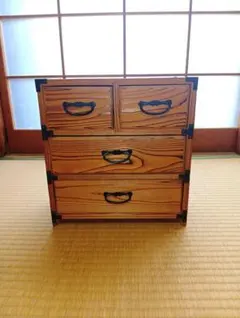 木製小物収納 4段引出し　古風★