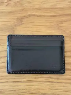 coachダークブラウン レザー パスケース