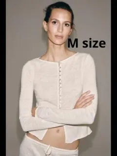zara カーディガン　ラスティックTシャツ　Mサイズ