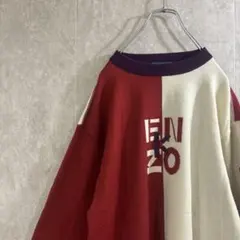 KENZO GOLF 00s 長袖 トレーナー スウェット 刺繍ロゴ 日本製