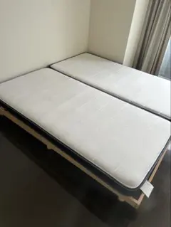 キングサイズベットフレームマットレスセット　たのめる便不可