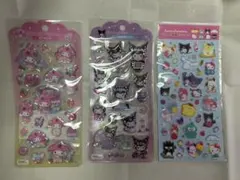 【正規品】クロミ マイメロディドロップジュエリーシール 、ラメ入り樹脂もりシール