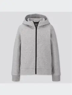 ユニクロ　KIDS ドライストレッチスウェットパーカ（長袖）　110 グレー