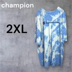 鬼 フェード ブリーチ 加工 ムラ染め Champion 2XL チュニック 夏のサムネイル