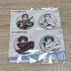 鬼滅の刃 かふぇくじ 缶バッジ コレクションカード 冨岡義勇 竈門炭