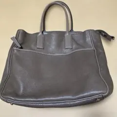 ダブルオイルシュリンク トートバッグ 万双 グレー 牛革 - メルカリ