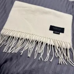 Cashmee カシミヤ100% ホワイトマフラー