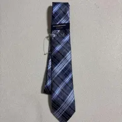 ALEXANDER JULIAN チェック柄ネクタイ タイバー付き