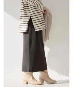 AMERICAN HOLIC 総針ニットタイトスカート　ブラック