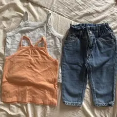 GAP デニムパンツ 18-24ヶ月 タンクトップセット