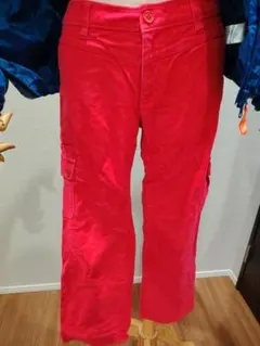 Pearly Gatesパーリーゲイツ冬物パンツ厚手 赤サイズ2ゴルフレディース