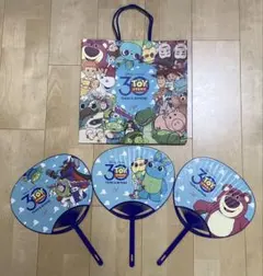トイ・ストーリー　30周年　非売品　OH MY CAFE うちわ　ショッパー