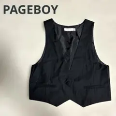 【PAGEBOY】ブラック ベスト ジレ