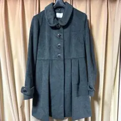 OLIVE des OLIVE グレー ブラック コート Aラインコート