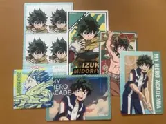 ヒロアカ　緑谷出久 ステッカー トレーディングカード セット