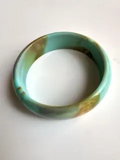 青緑色マーブルバングル