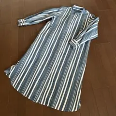 ヤマダヤ Aga ストライプシャツワンピース 元17500円 - メルカリ