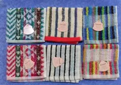 ②6枚　タオルハンカチ　タオル　ハンカチタオル