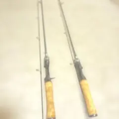 ベイトロッド スピニングロッド２本セット コルクグリップのサムネイル