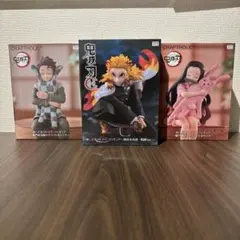 鬼滅の刃 ぬーどるストッパーフィギュア セット 炭治郎＆禰豆子＆煉獄千寿郎