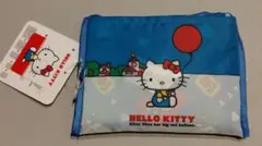 【新品未使用】ハローキティ エコバッグ ブルー レトロ