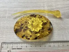 昭和レトロ べっ甲調 髪飾り かんざし 薔薇彫刻