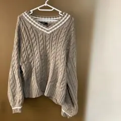AS KNOW AS ケーブル編みニットセーター