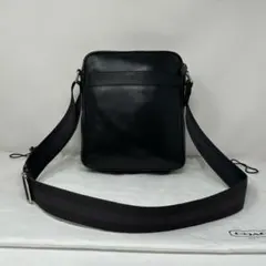 【美品】 COACH コーチ レザー ショルダーバッグ メンズ