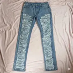 PONY STONE ハードクラッシュダメージジーンズ