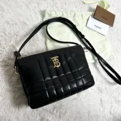 Burberry Lola ローラ キルティング レザー ショルダーバッグ　黒のサムネイル