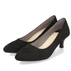 ララァ様用:オリエンタルトラフィック/ミドルヒールパンプス/スエードBK25.5