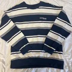 ストライプトレーナー　H&M Lサイズ