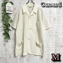 【Onward】オンワード　トップス　M　オフホワイト　半袖　シャツ　カジュアルのサムネイル