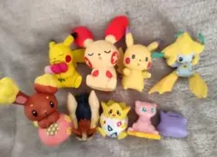 【ジャンク】ポケモンフィギュア9個まとめ売り ガチャガチャ